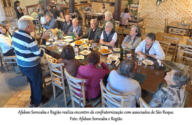 AFABAN Sorocaba fortalece laços em encontro de confraternização realizado com associados de São Roque